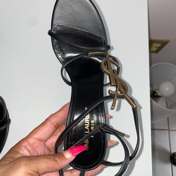 Saint Laurent Cassandra Sandals, size 9 Nero - Picture 14 of 16